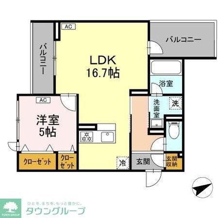 D-residence稲城の物件間取画像